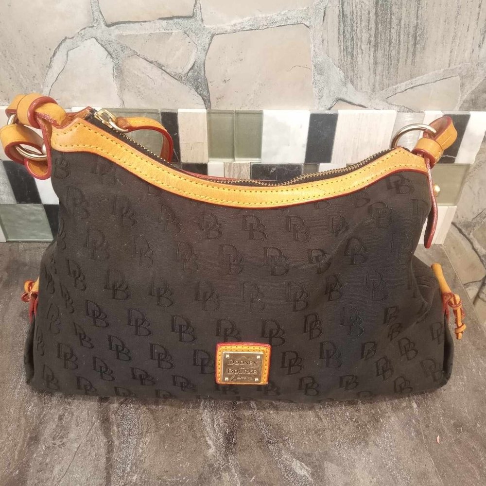 Dooney & Bourke small east west slouch shoulder bag black